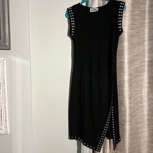 Edgy little black dress